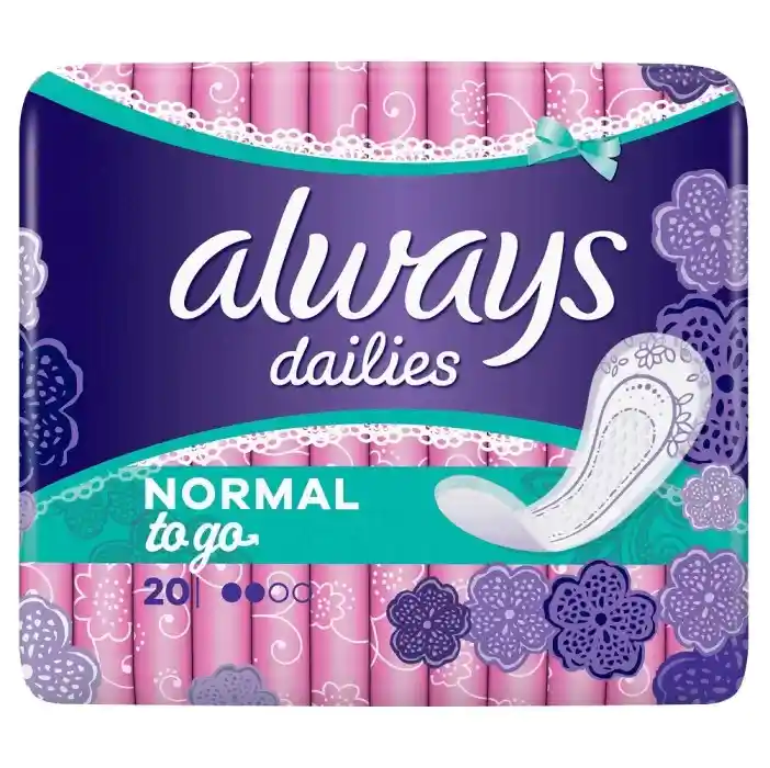 Always Dailies Singles Normal To Go 20 pcs Unscented
